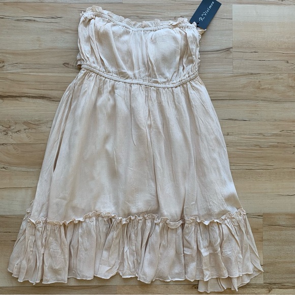 Vivimos Short cotton summer dress, sleeveless, with front bow tube dr… - Picture 4 of 12